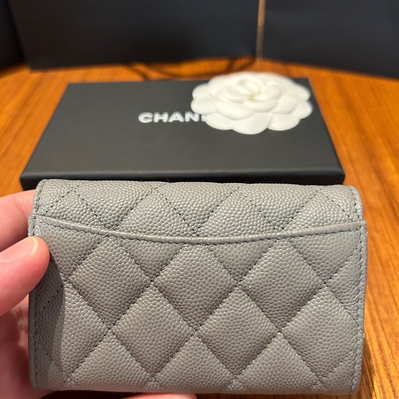 Chanel Classic Cardholder - Gray with Light Gold Hardware - Picture 3 of 6